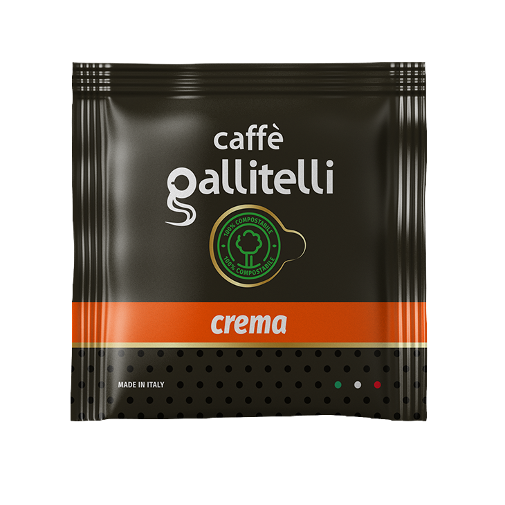 Gallitelli Crema - Roasted coffee E.S.E. 44mm compostable pods